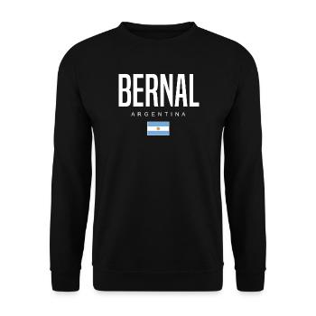 Bernal Argentine Argentin - Sweat-shirt Unisexe - noir - Devant - Alina (178cm) & Michal (187cm)