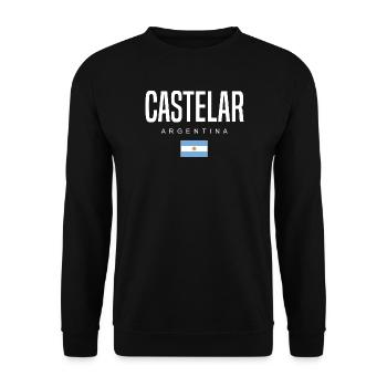 Castelar Argentine Argentine - Sweat-shirt Unisexe - noir - Devant - Alina (178cm) & Michal (187cm)