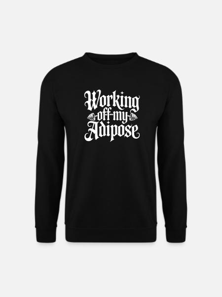 Motivating Workout Design - Unisex Sweatshirt - black