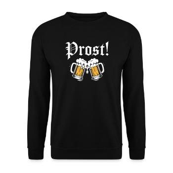 Prost! - Unisex Pullover - Schwarz - Vorne - Alina (178cm) & Michal (187cm)