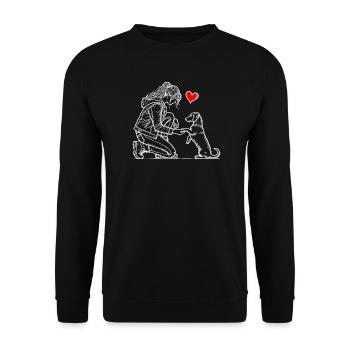 Dachshund Dog Dachshund Breeder Dachshund Lover Dachshund - Unisex Sweatshirt - black - Front - Alina (178cm) & Michal (187cm)