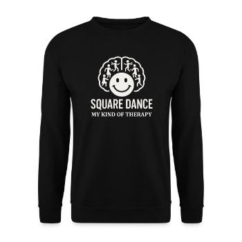 Square Dance Therapie - Unisex Pullover - Schwarz - Vorne - Alina (178cm) & Michal (187cm)