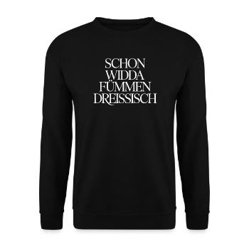 Widda Fümmen Dreissisch fête déjà ses 50 ans - Sweat-shirt Unisexe - noir - Devant - Alina (178cm) & Michal (187cm)