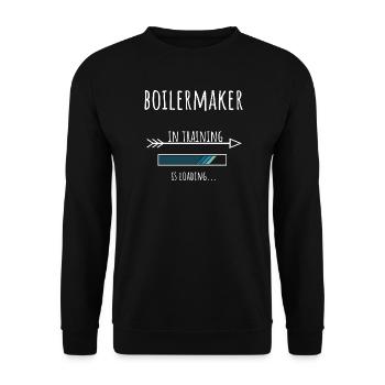 Cadeau Profession Formation Chaudronnier - Sweat-shirt Unisexe - noir - Devant - Alina (178cm) & Michal (187cm)