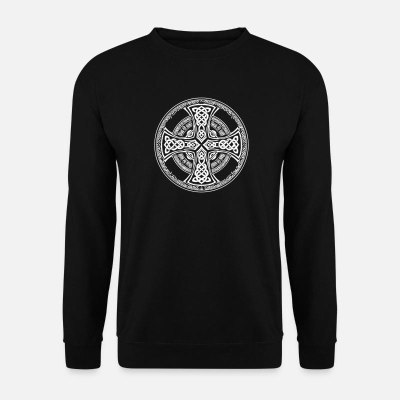 Celtic Knot Celtic Cross Symbol - Unisex Sweatshirt - black