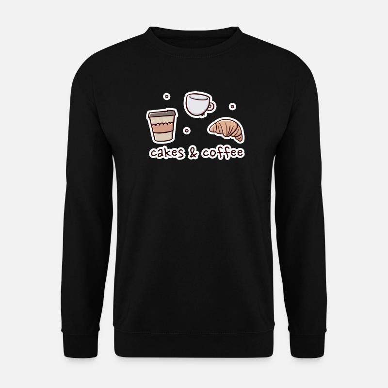 Bakery and Coffee Shop Illustration - Unisex Sweatshirt - black