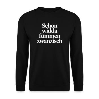 Already Widda Fümmen Zwanzisch 50th birthday - Unisex Sweatshirt - black - Front - Alina (178cm) & Michal (187cm)
