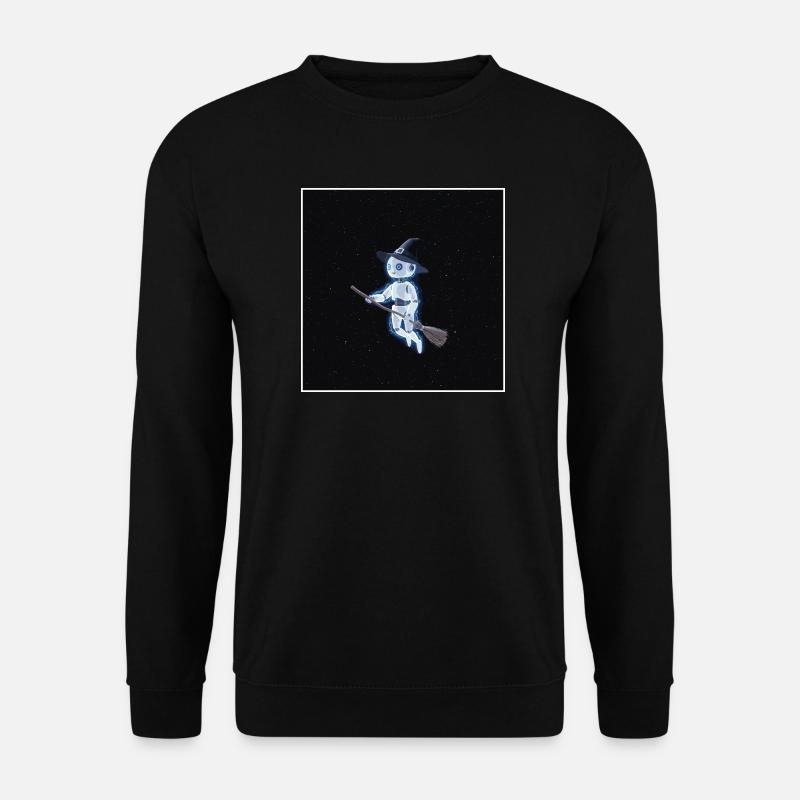 Robot witch in space - Unisex Sweatshirt - black