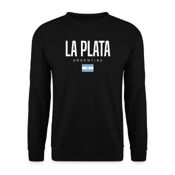 La Plata Argentine Argentins - Sweat-shirt Unisexe - noir - Devant - Alina (178cm) & Michal (187cm)
