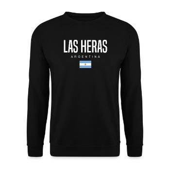 Las Heras Argentina Argentinians - Unisex Sweatshirt - black - Front - Alina (178cm) & Michal (187cm)