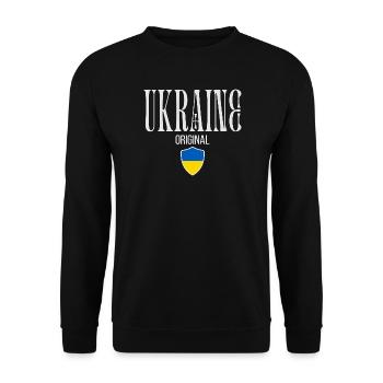 Fier Ukrainien, patriote ukrainien - Sweat-shirt Unisexe - noir - Devant - Alina (178cm) & Michal (187cm)