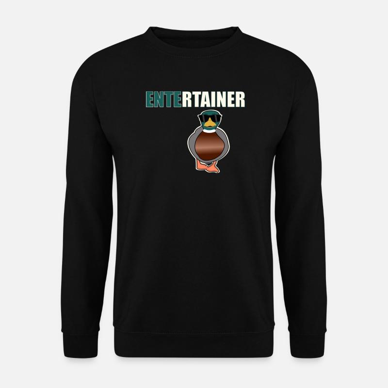 Entertainer Duck - Unisex Sweatshirt - black