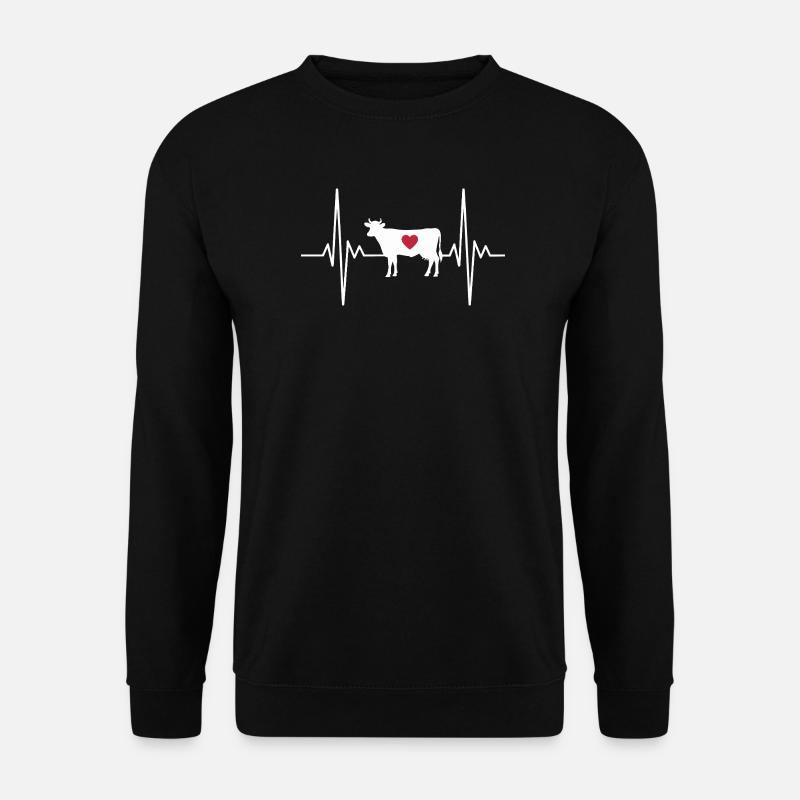 Kuh - Unisex Pullover - Schwarz