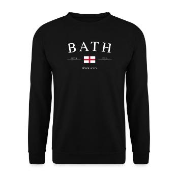Bath, Angleterre – Souvenirs et cadeaux de vacances - Sweat-shirt Unisexe - noir - Devant - Alina (178cm) & Michal (187cm)