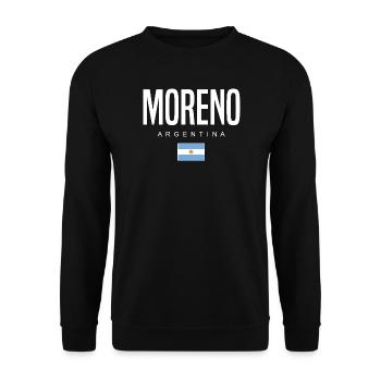 Moreno Argentine Argentin - Sweat-shirt Unisexe - noir - Devant - Alina (178cm) & Michal (187cm)