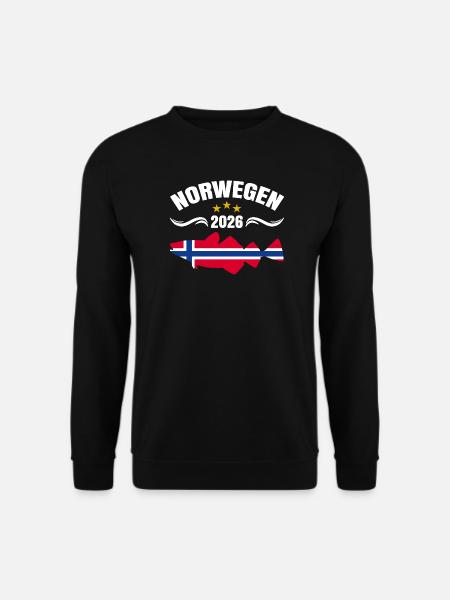 Norwegen Angeltour 2026 - Unisex Pullover - Schwarz