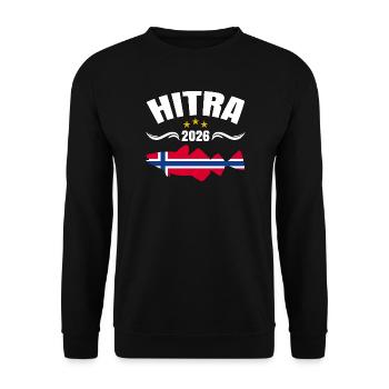 Hitra Fishing Tour 2026 - Unisex Sweatshirt - black - Front - Alina (178cm) & Michal (187cm)