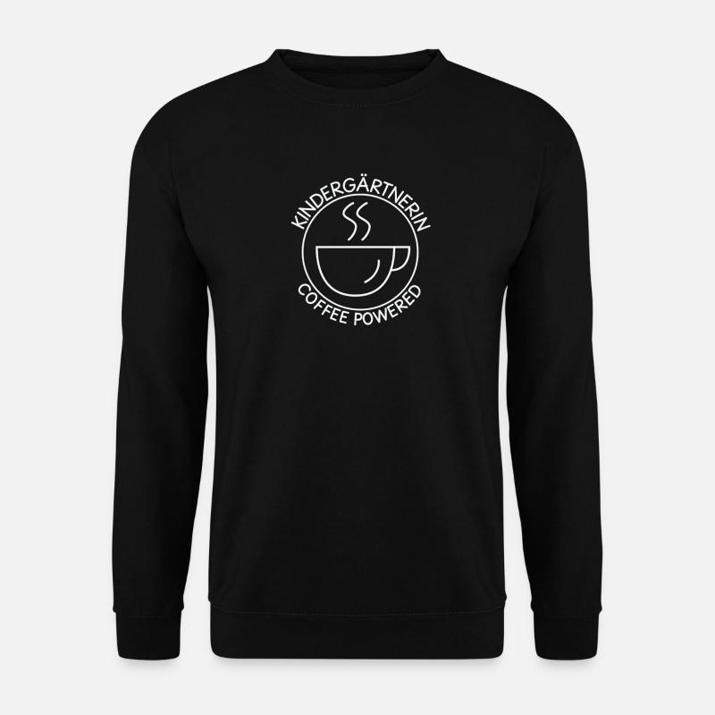 Kindergärtnerin Coffee Powered Kindergarten - Unisex Pullover - Schwarz