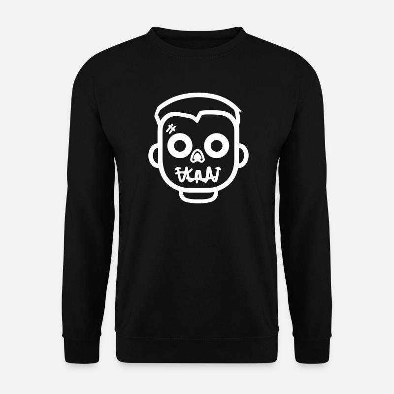 zombie_face- - Unisex Sweatshirt - black