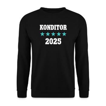 Confectioner 2025 Training Examination Master Trainee - Unisex Sweatshirt - black - Front - Alina (178cm) & Michal (187cm)