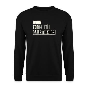 Born For Calisthenics - Unisex Pullover - Schwarz - Vorne - Alina (178cm) & Michal (187cm)