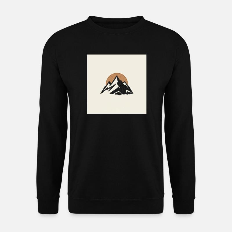 Berge im Morgengrauen - Unisex Pullover - Schwarz