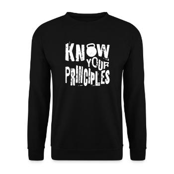 Bold Kinship Quote Design - Unisex Sweatshirt - black - Front - Alina (178cm) & Michal (187cm)
