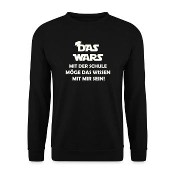 The war with the school may know that with me se - Unisex Sweatshirt - black - Front - Alina (178cm) & Michal (187cm)