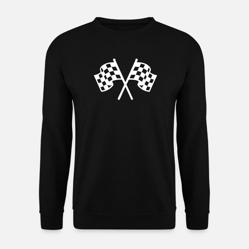 Icône du drapeau de course - Sweat-shirt Unisexe - noir