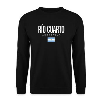 Río Cuarto Argentina Argentinians - Unisex Sweatshirt - black - Front - Alina (178cm) & Michal (187cm)
