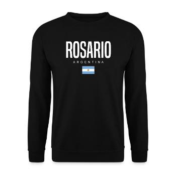 Rosario Argentina Argentinian - Unisex Sweatshirt - black - Front - Alina (178cm) & Michal (187cm)