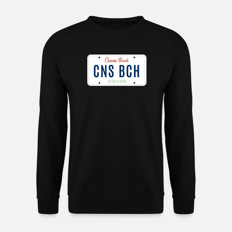 Plage Cousins – Plaque d’immatriculation - Sweat-shirt Unisexe - noir