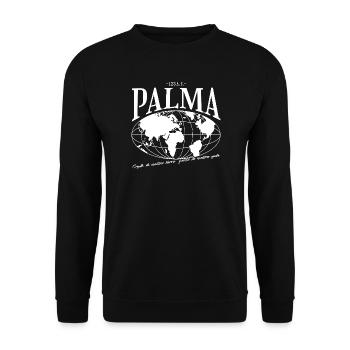Carte du monde Palma Design - Sweat-shirt Unisexe - noir - Devant - Alina (178cm) & Michal (187cm)