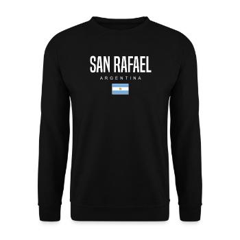 San Rafael Argentina Argentinian - Unisex Sweatshirt - black - Front - Alina (178cm) & Michal (187cm)