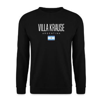 Villa Krause Argentina Argentinian - Unisex Sweatshirt - black - Front - Alina (178cm) & Michal (187cm)