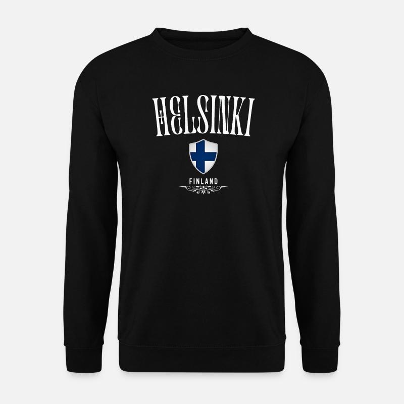 Helsinki, Finnland, Helsinki-Souvenir - Unisex Pullover - Schwarz