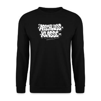 Classe de finissants – Style graffiti - Sweat-shirt Unisexe - noir - Devant - Alina (178cm) & Michal (187cm)