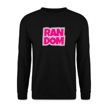 Random - chaotisch und absolut trendy. - Unisex Pullover - Schwarz - Vorne - Alina (178cm) & Michal (187cm)