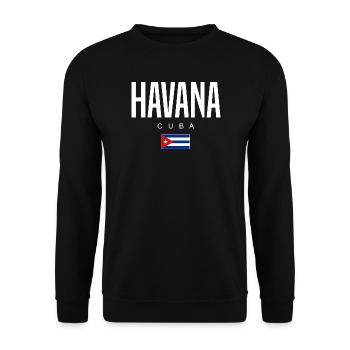 La Havane Cuba Cubains - Sweat-shirt Unisexe - noir - Devant - Alina (178cm) & Michal (187cm)