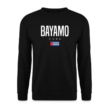 Bayamo Cuba Cubains - Sweat-shirt Unisexe - noir - Devant - Alina (178cm) & Michal (187cm)