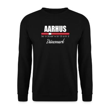 Aarhus - Unisex Pullover - Schwarz - Vorne - Alina (178cm) & Michal (187cm)