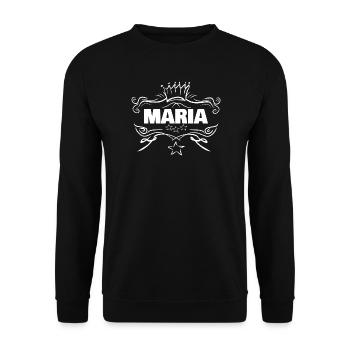 Baby Maria - Unisex Sweatshirt - black - Front - Alina (178cm) & Michal (187cm)