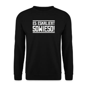 De toute façon, ça s’intensifie ! - Sweat-shirt Unisexe - noir - Devant - Alina (178cm) & Michal (187cm)