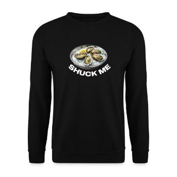 Huîtres fourrées au citron - Sweat-shirt Unisexe - noir - Devant - Alina (178cm) & Michal (187cm)