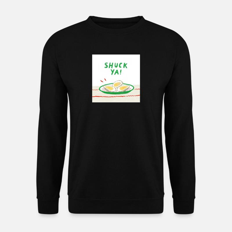 Lustiges Austern  Design - Unisex Pullover - Schwarz