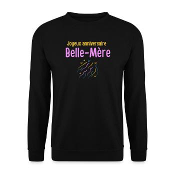 Geburtstagsfeier der Schwiegermutter - Unisex Pullover - Schwarz - Vorne - Alina (178cm) & Michal (187cm)
