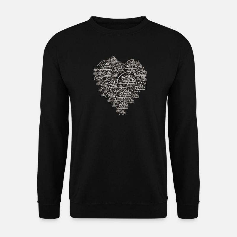 Liebe zum Kaffee V3 - Unisex Pullover - Schwarz