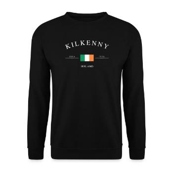 Kilkenny Irland – Urlaub Souvenir & Geschenk - Unisex Pullover - Schwarz - Vorne - Alina (178cm) & Michal (187cm)