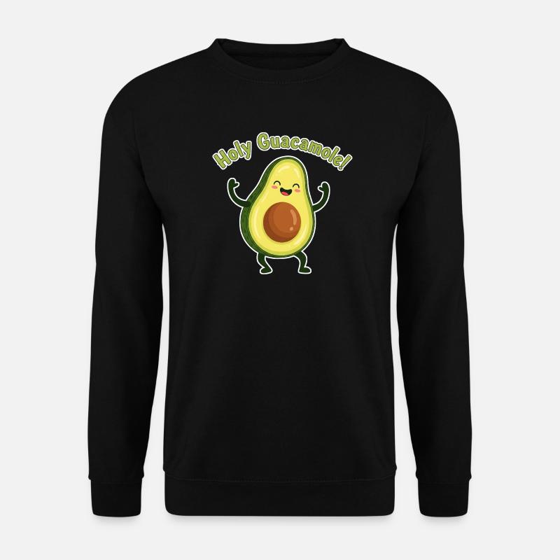 Holy Guacamole Avocado Design - Unisex Sweatshirt - black
