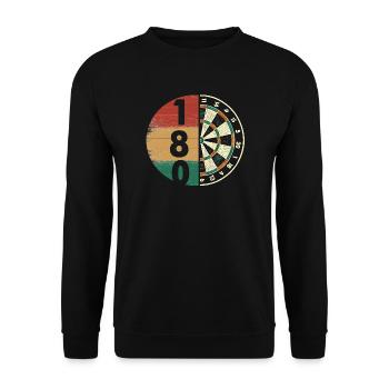 Darts Dart Dartboard Dartboard Dart Player - Unisex Sweatshirt - black - Front - Alina (178cm) & Michal (187cm)
